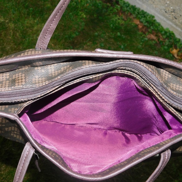 Franco Sarto Brown and Tan Tote Hand Bag - Picture 5 of 7